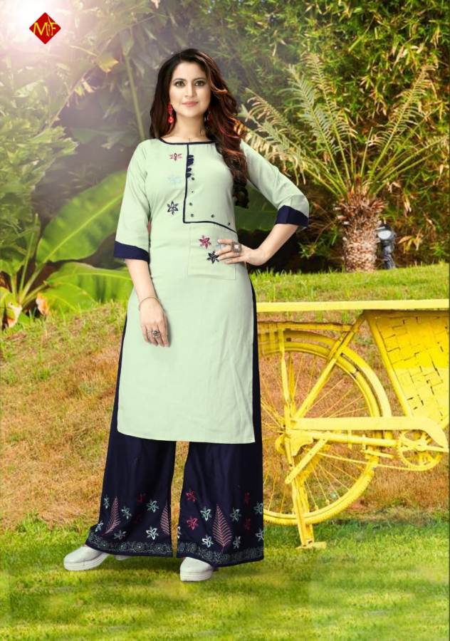 Mitali Present Girl Gift Kurti With Bottom Collection