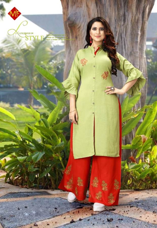 Mitali Present Girl Gift Kurti With Bottom Collection