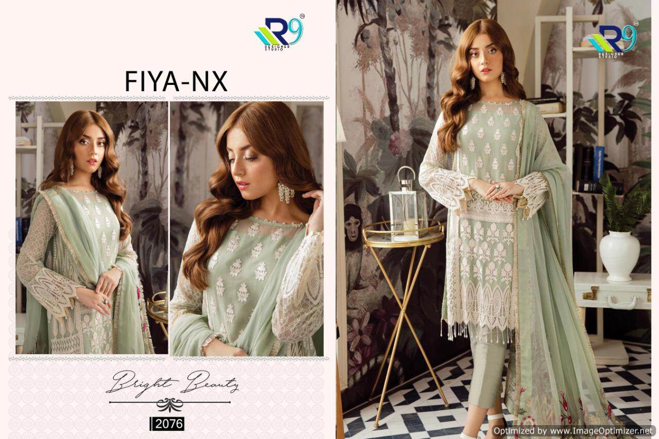 R9 Present Fiya Nx Pakistani Salwar Suits Collection.