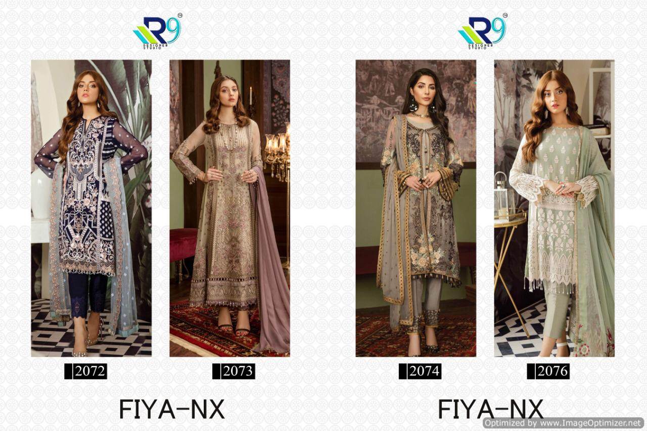 R9 Present Fiya Nx Pakistani Salwar Suits Collection.