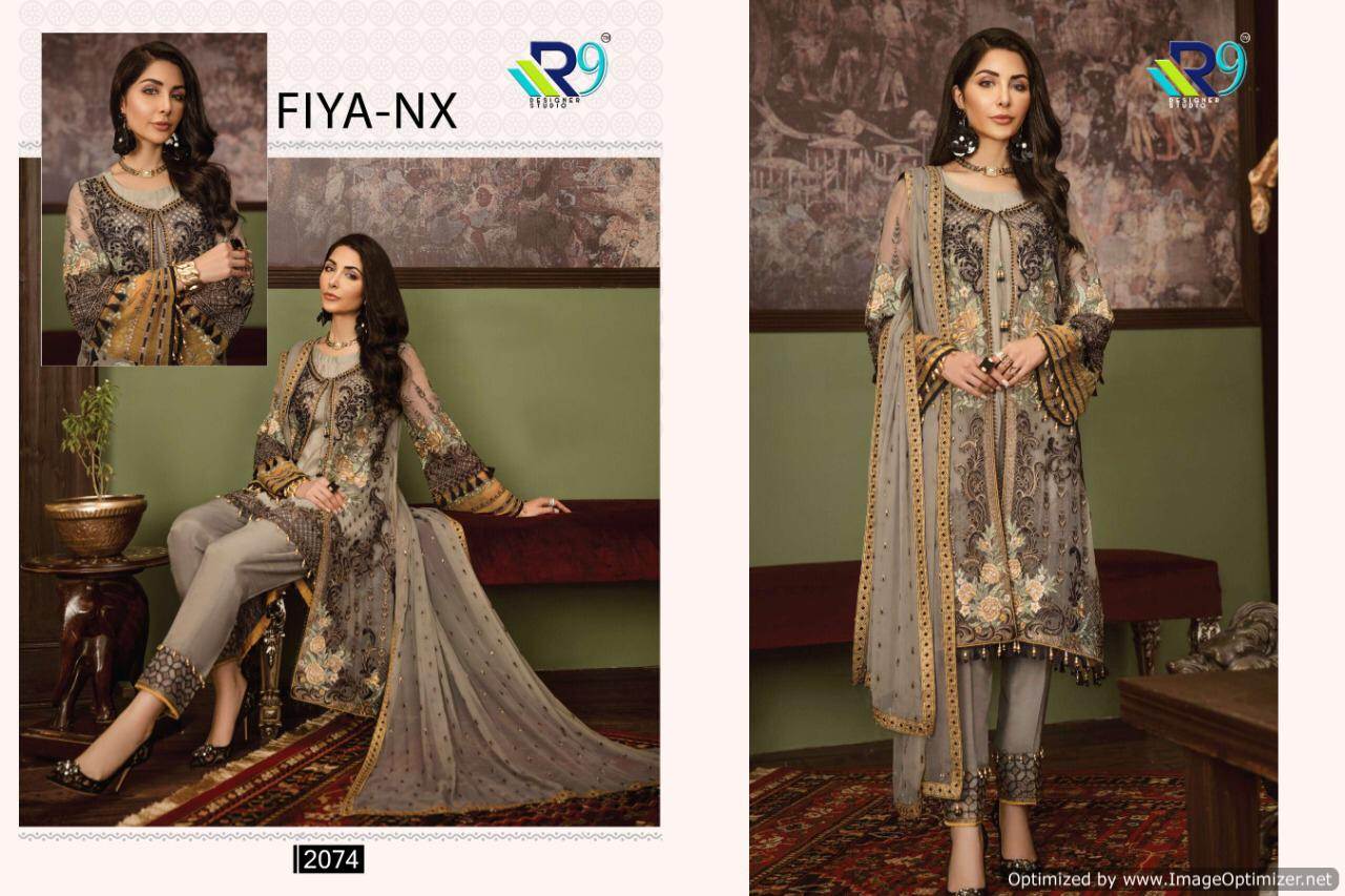 R9 Present Fiya Nx Pakistani Salwar Suits Collection.