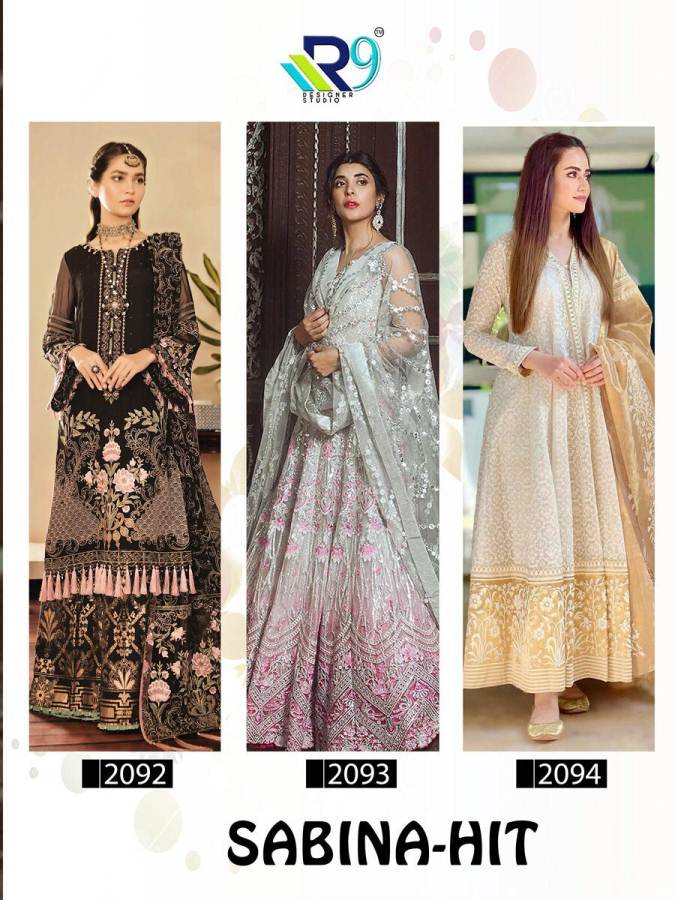 R9 Present Sabina Hit Faux Salwar Suits Collection