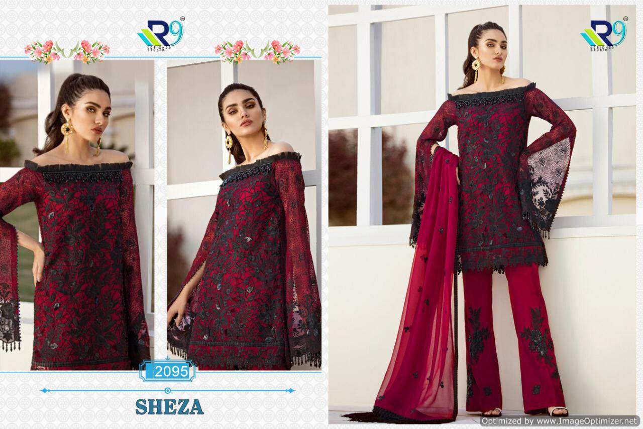 R9 Present Sheza Pakistani Salwar Suits Collection.