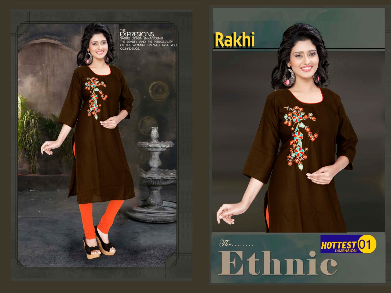 Rakhi Casual Wear Kurtis Catalogue