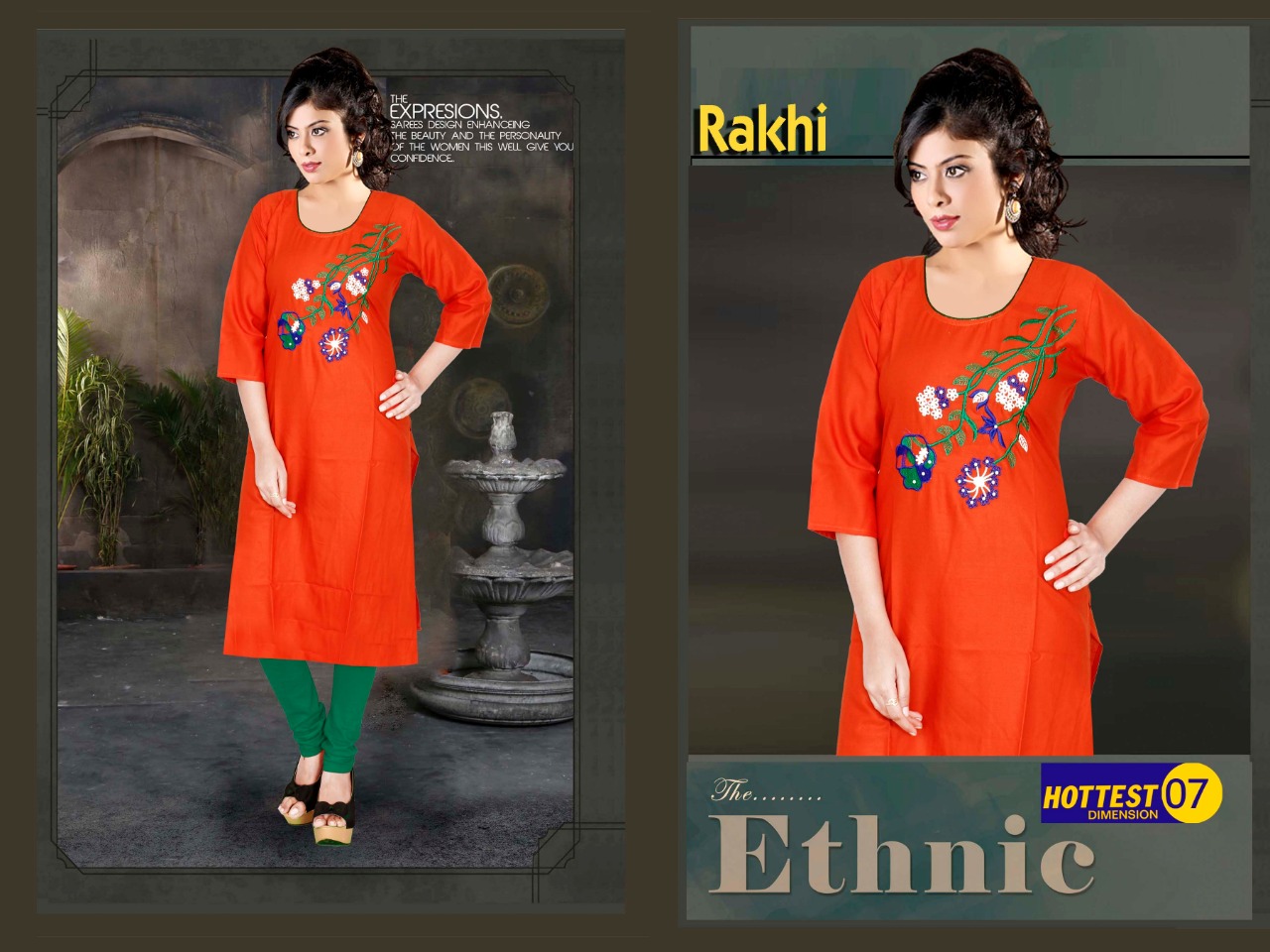 Rakhi Casual Wear Kurtis Catalogue