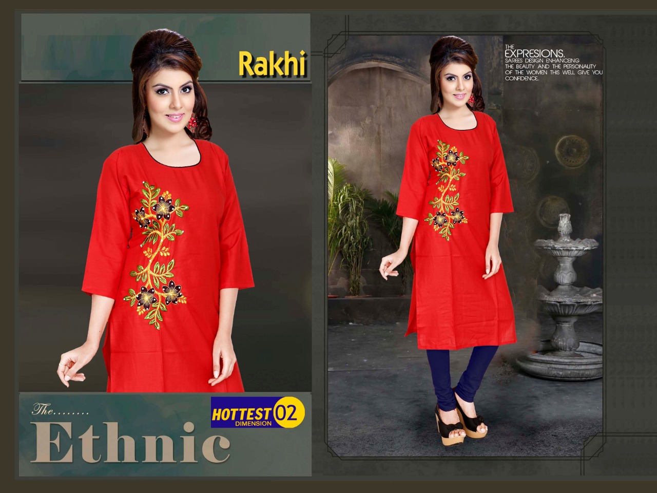 Rakhi Casual Wear Kurtis Catalogue