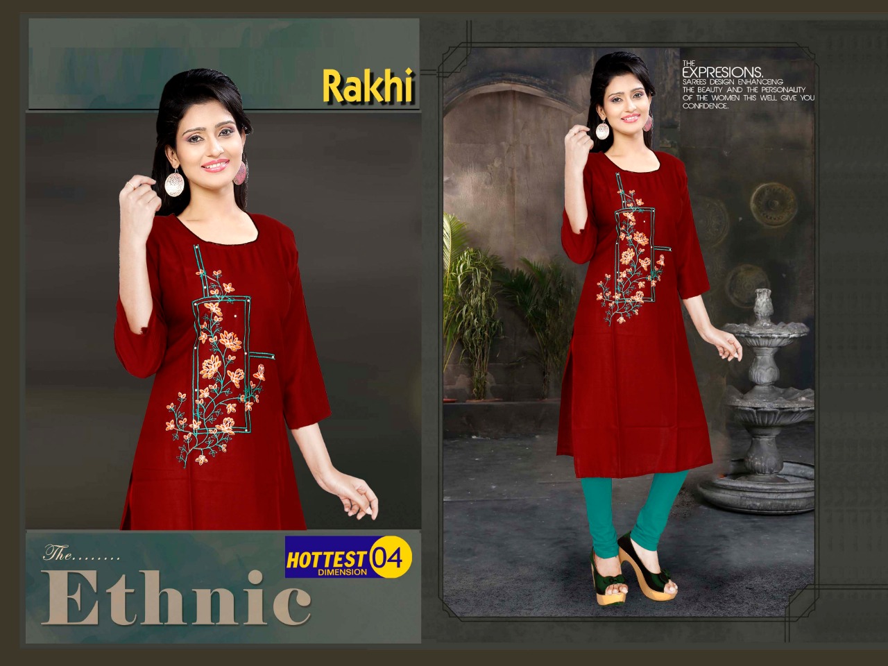 Rakhi Casual Wear Kurtis Catalogue