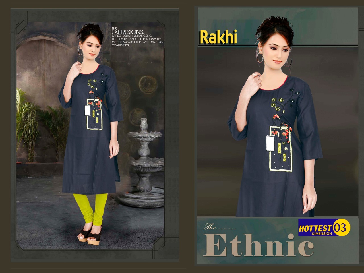 Rakhi Casual Wear Kurtis Catalogue