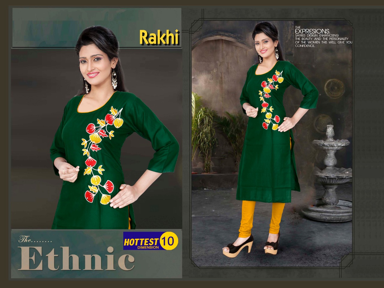 Rakhi Casual Wear Kurtis Catalogue