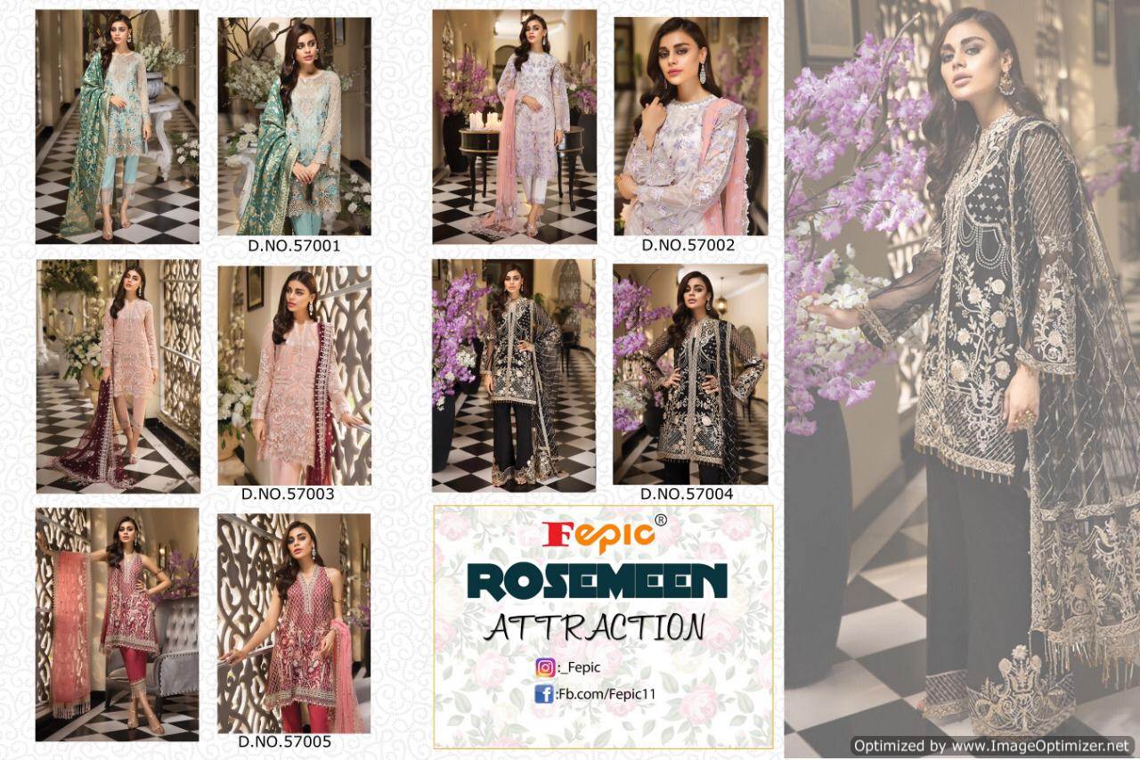 Rosemeen Present Attraction Designer Georgette Pakistani Salwar Suits