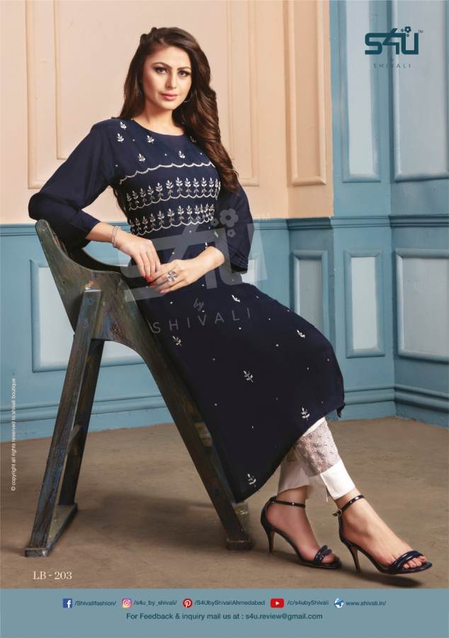 S4u Present La Bella Vol 2 Kurti With Pant Collection