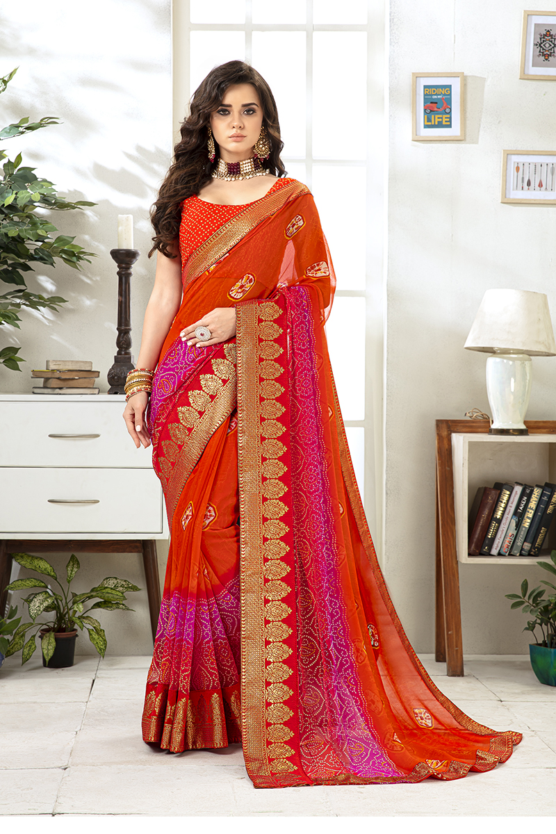 Sanskar Present Nach Baliye Vol 2 Georgette Sarees Catalogue