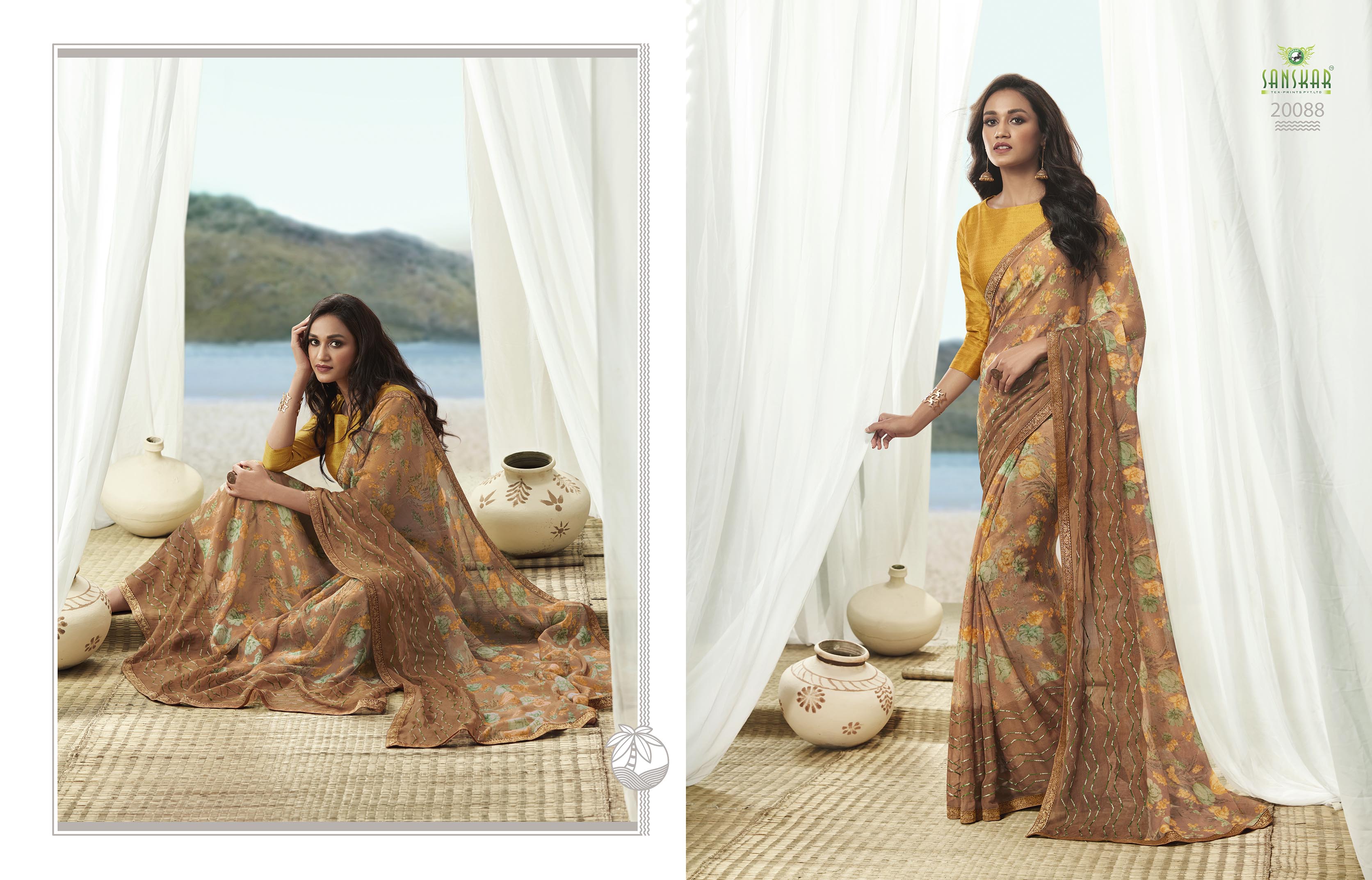 Sanskar Present Nayna Vol 6 Georgette Sarees Catalogue