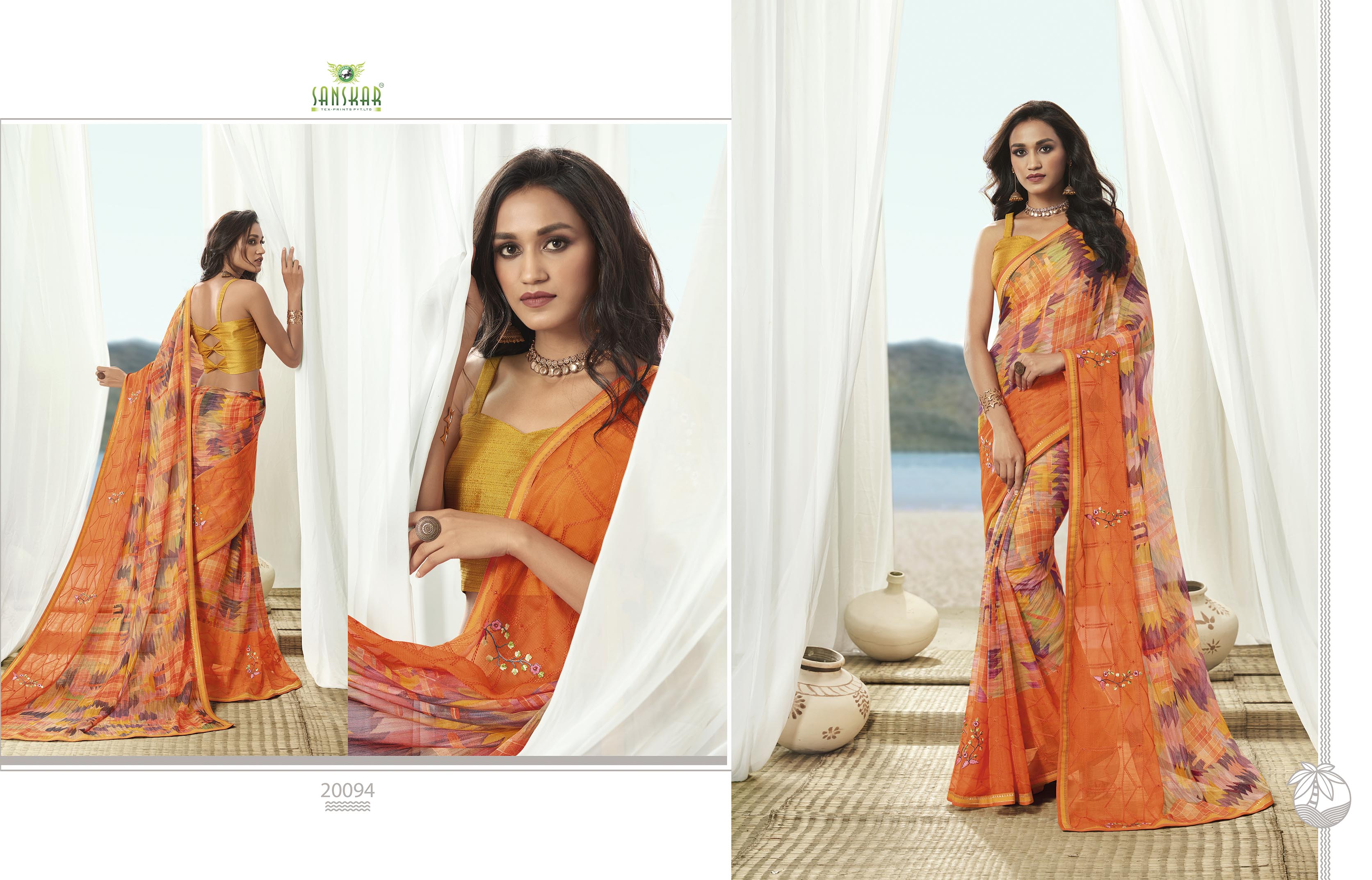 Sanskar Present Nayna Vol 6 Georgette Sarees Catalogue