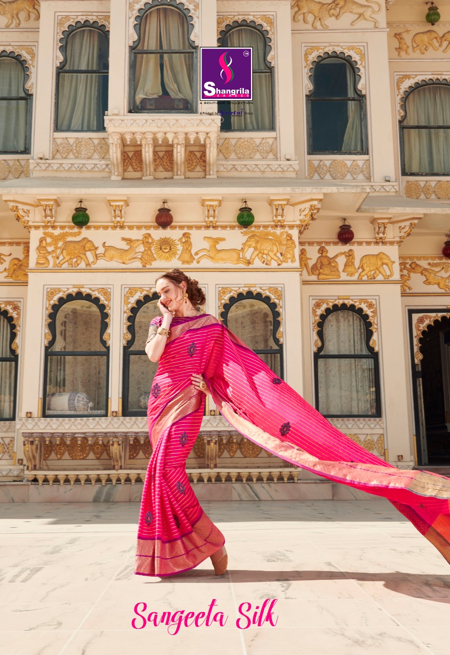 Shangrila Present Sangeeta Silk Sarees Catalogue