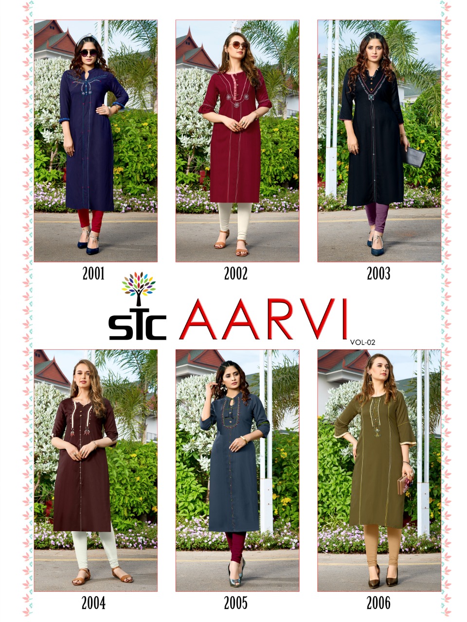 Stc Present Aarvi Vol 2 Kurtis Catalogue