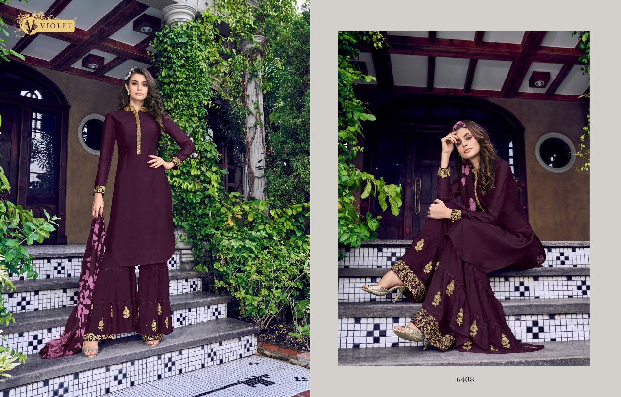 Swagat Present Violet 6401 Series Wedding Wear Collection