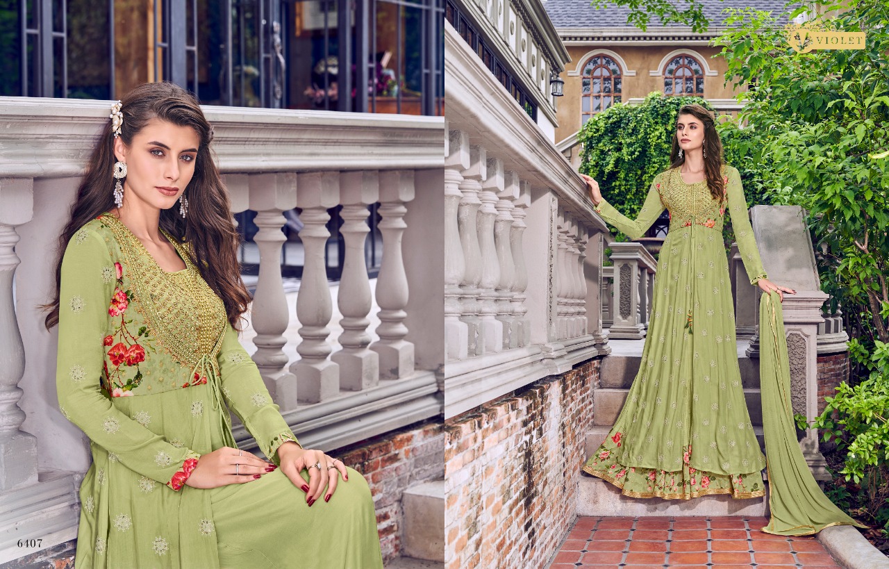 Swagat Present Violet 6401 Series Wedding Wear Collection