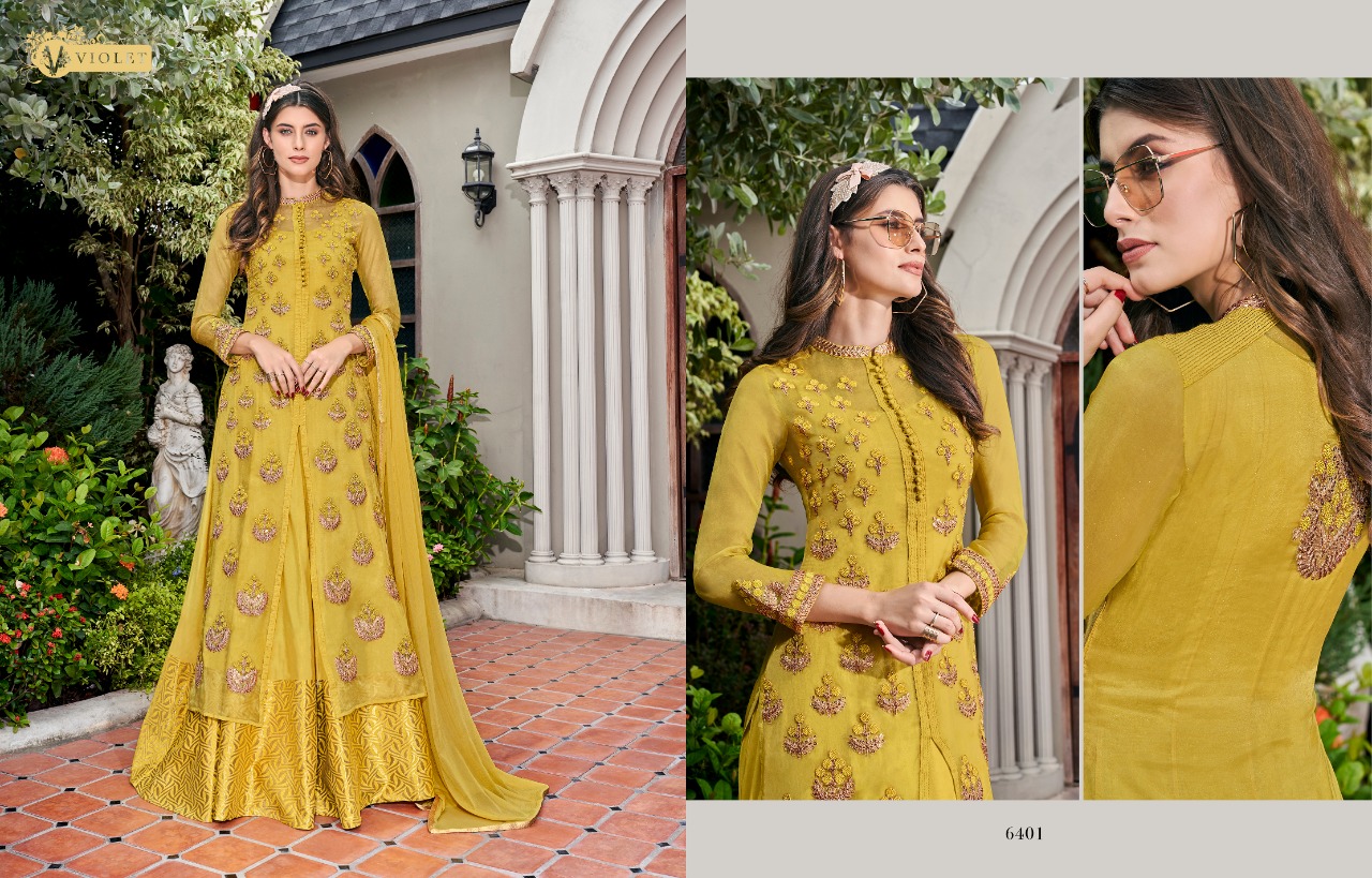 Swagat Present Violet 6401 Series Wedding Wear Collection