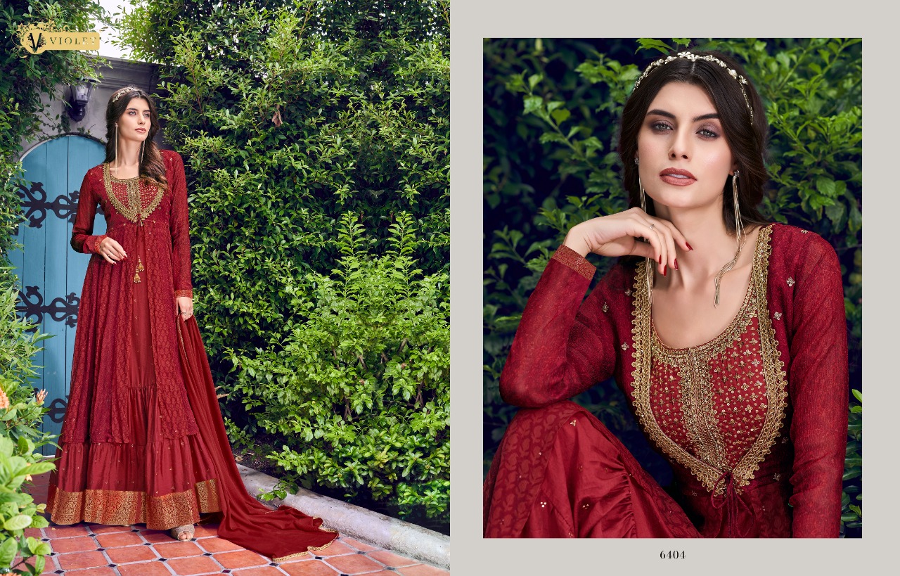 Swagat Present Violet 6401 Series Wedding Wear Collection