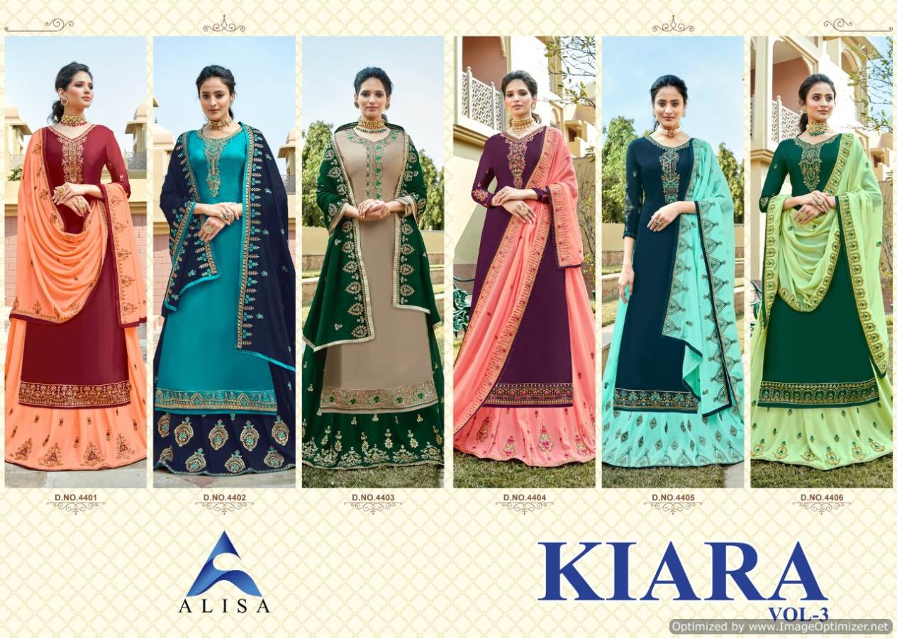 Alisa Present Kiara Vol 3 Embroidered Salwar Suits