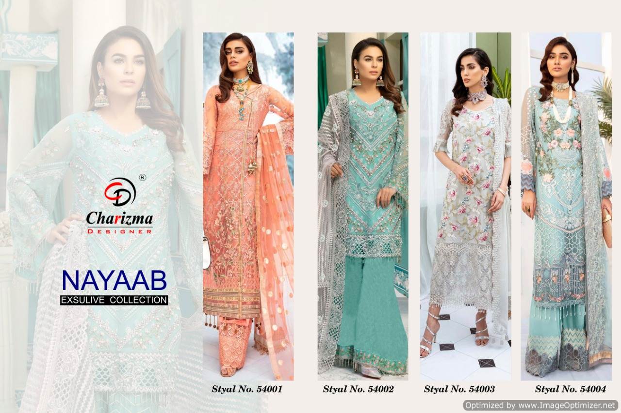 Charizma Present Nayaab Pakistani Suits Collection