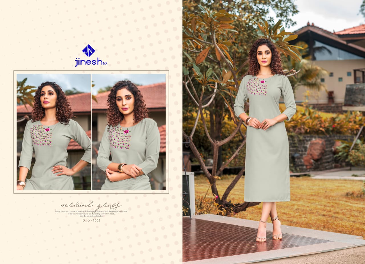 Jinesh Nx Present Aashiqui Plus Vol 1 Kurtis Catalogue