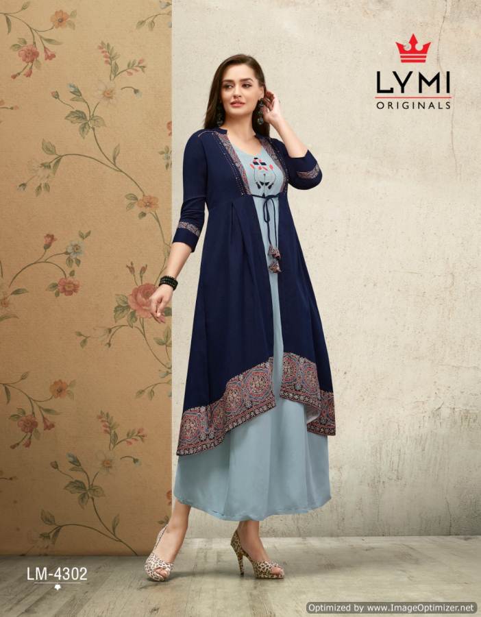 Lymi Present Hall Mark Kurti With Shrug Collection