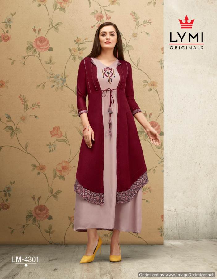 Lymi Present Hall Mark Kurti With Shrug Collection