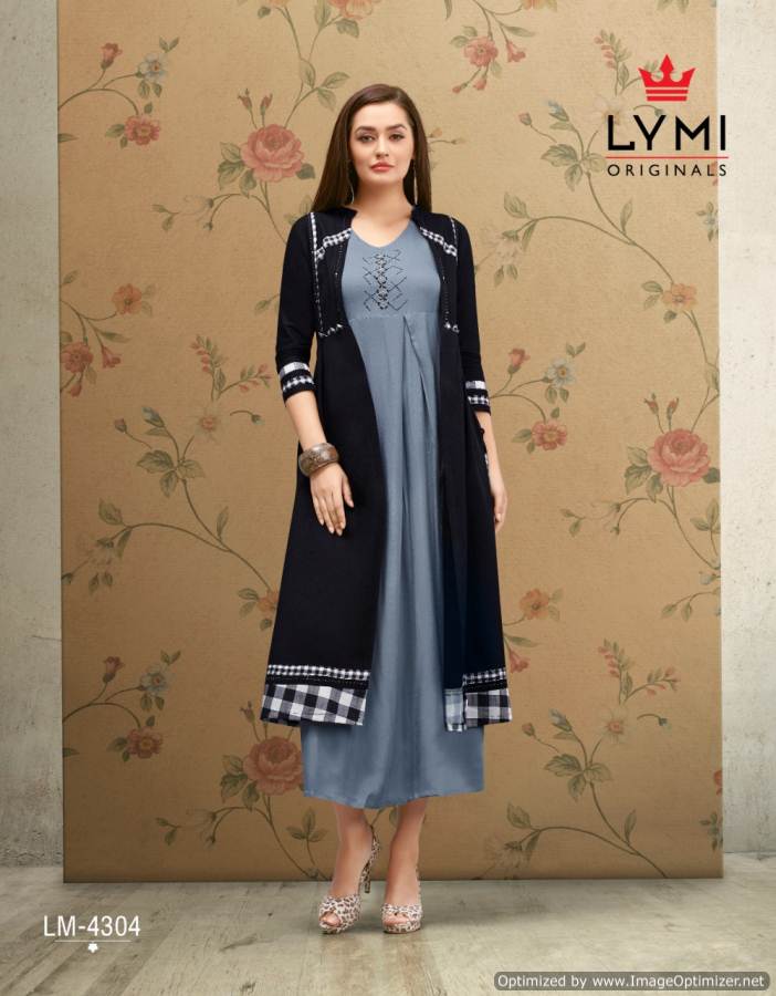 Lymi Present Hall Mark Kurti With Shrug Collection