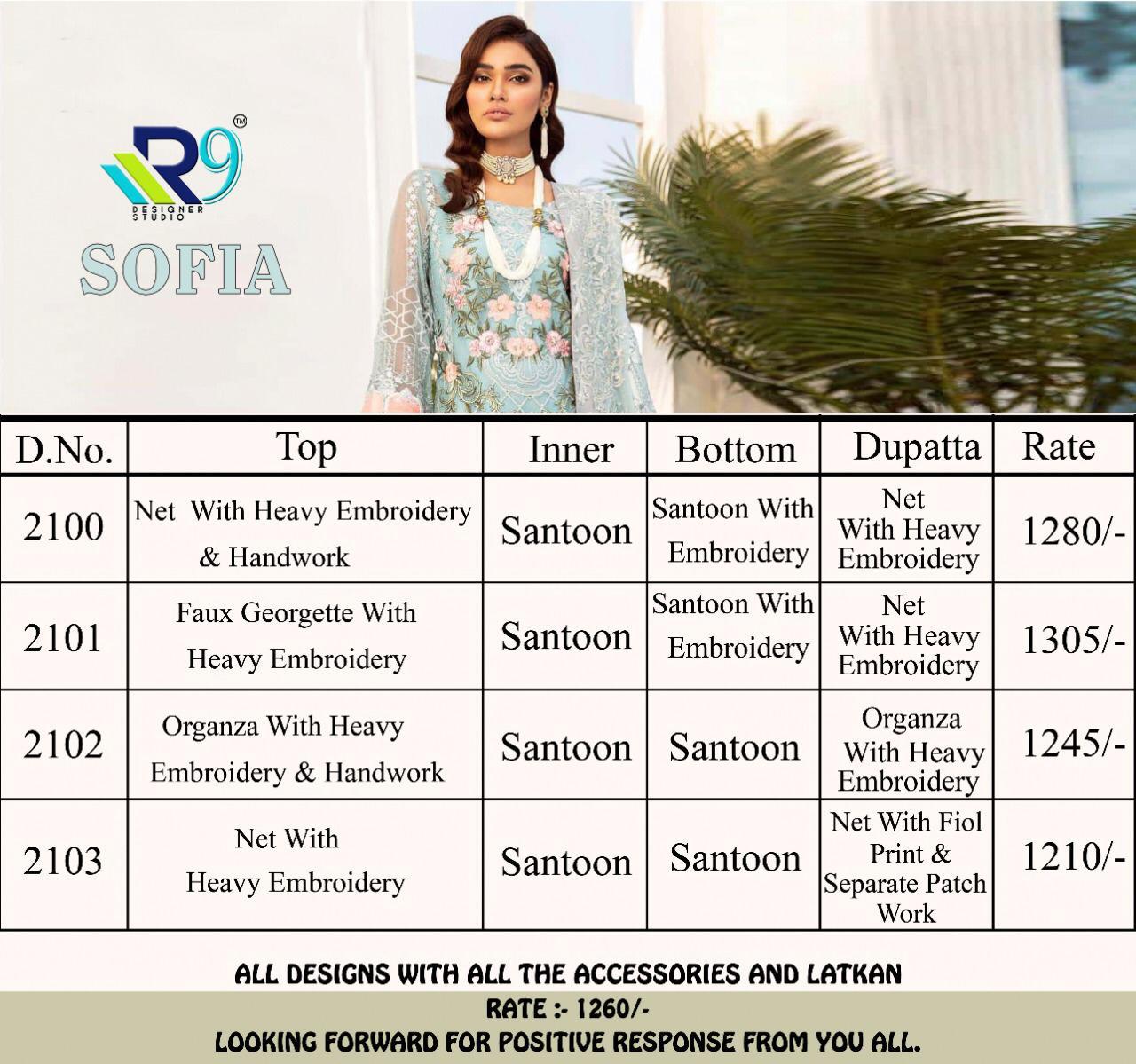 R9 Present Sofia Pakistani Salwar Suit Catalogue