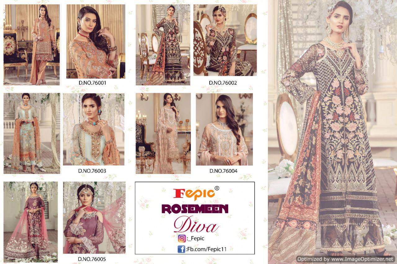 Rosemeen Present Diva Pakistani Salwar Suits Collection.