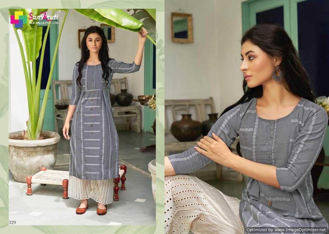 Sanskruti Present Jennifer Vol 2 Straight Cut Kurti