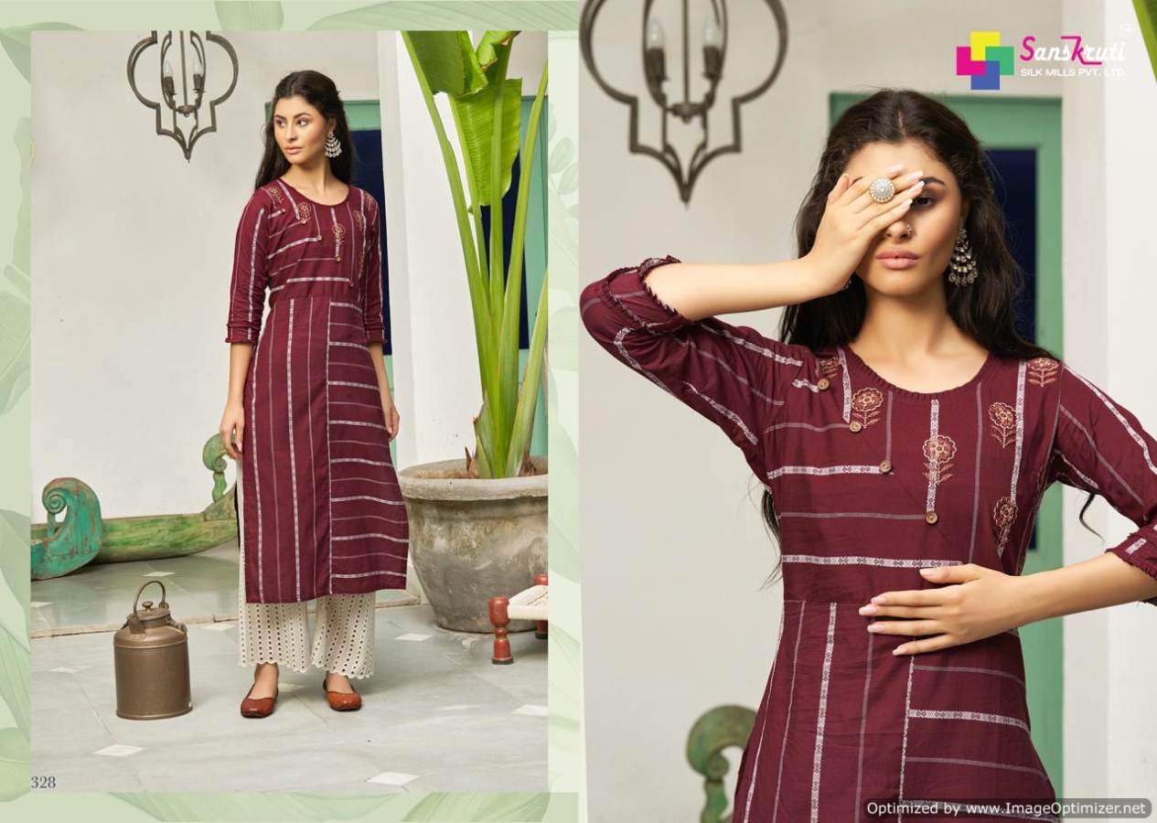 Sanskruti Present Jennifer Vol 2 Straight Cut Kurti