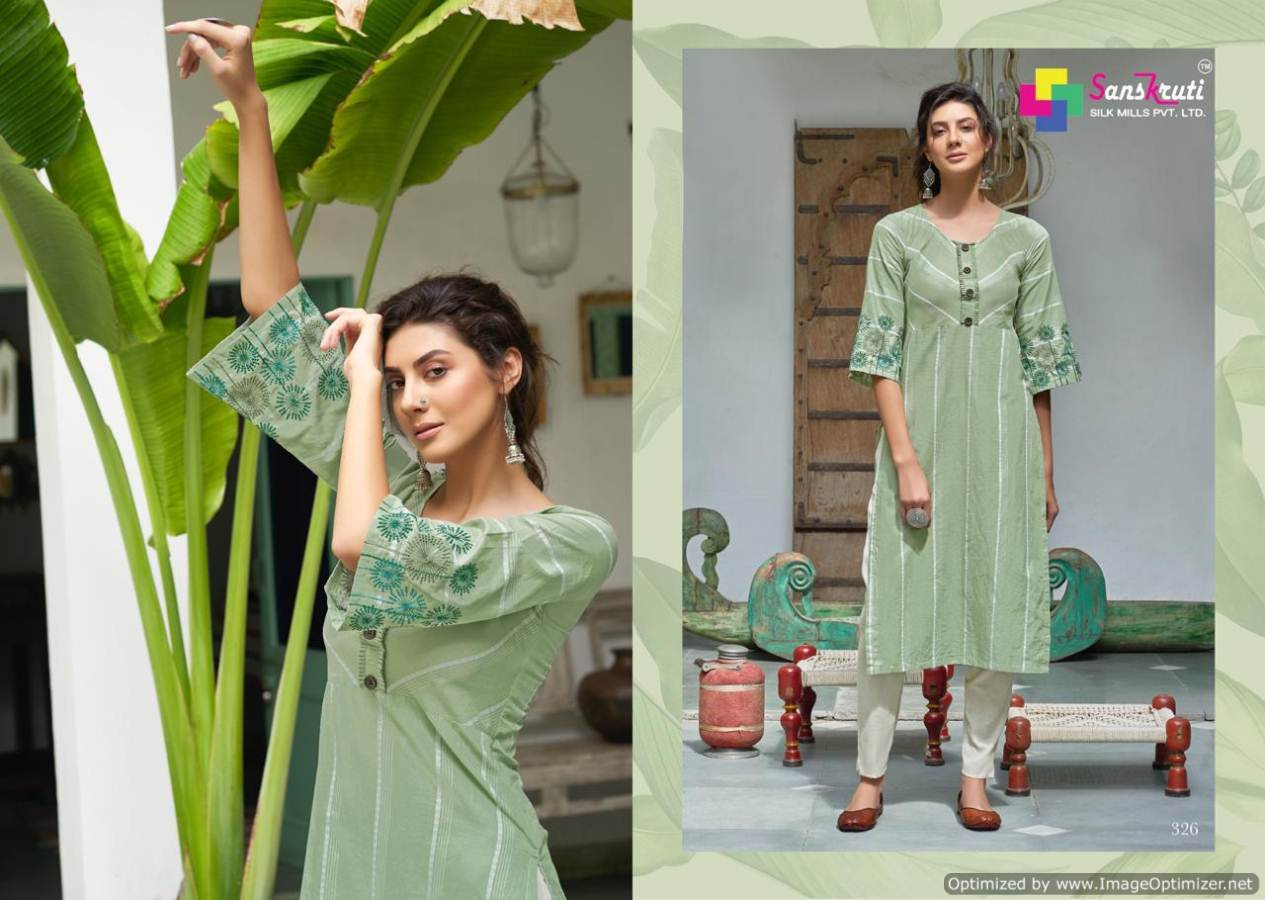 Sanskruti Present Jennifer Vol 2 Straight Cut Kurti