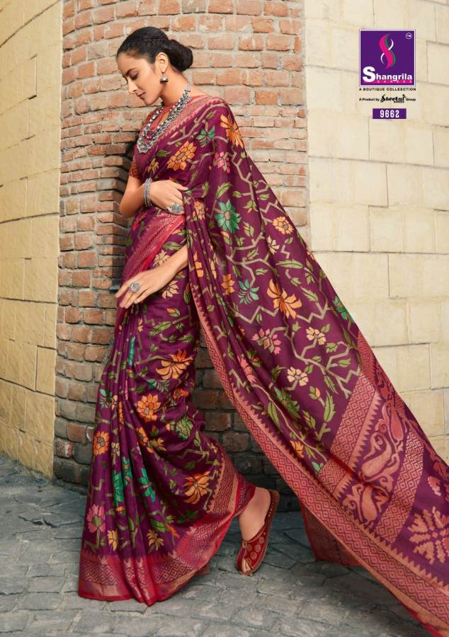 Shangrila Present Fionaa Brasso Sarees Catalogue