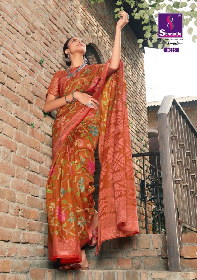 Shangrila Present Fionaa Brasso Sarees Catalogue