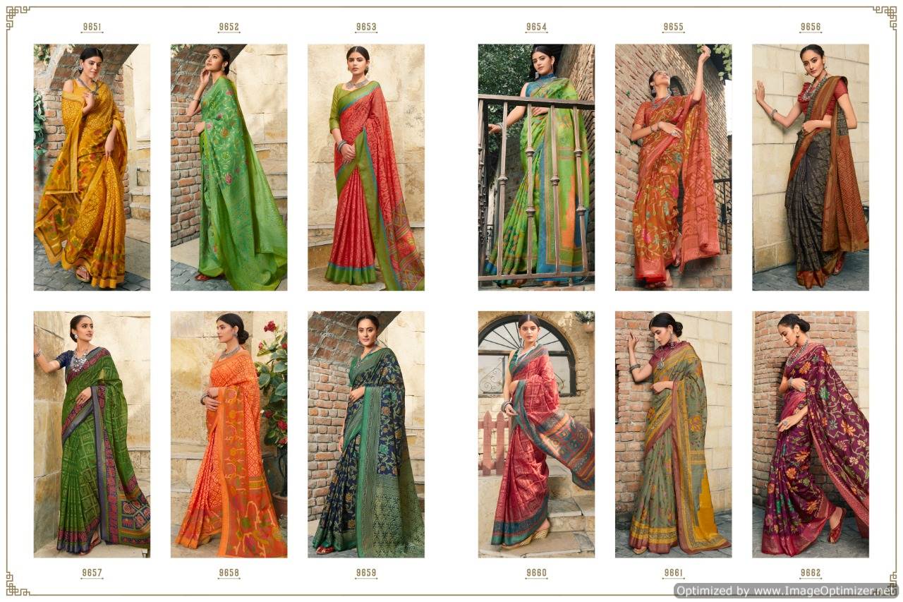 Shangrila Present Fionaa Brasso Sarees Catalogue