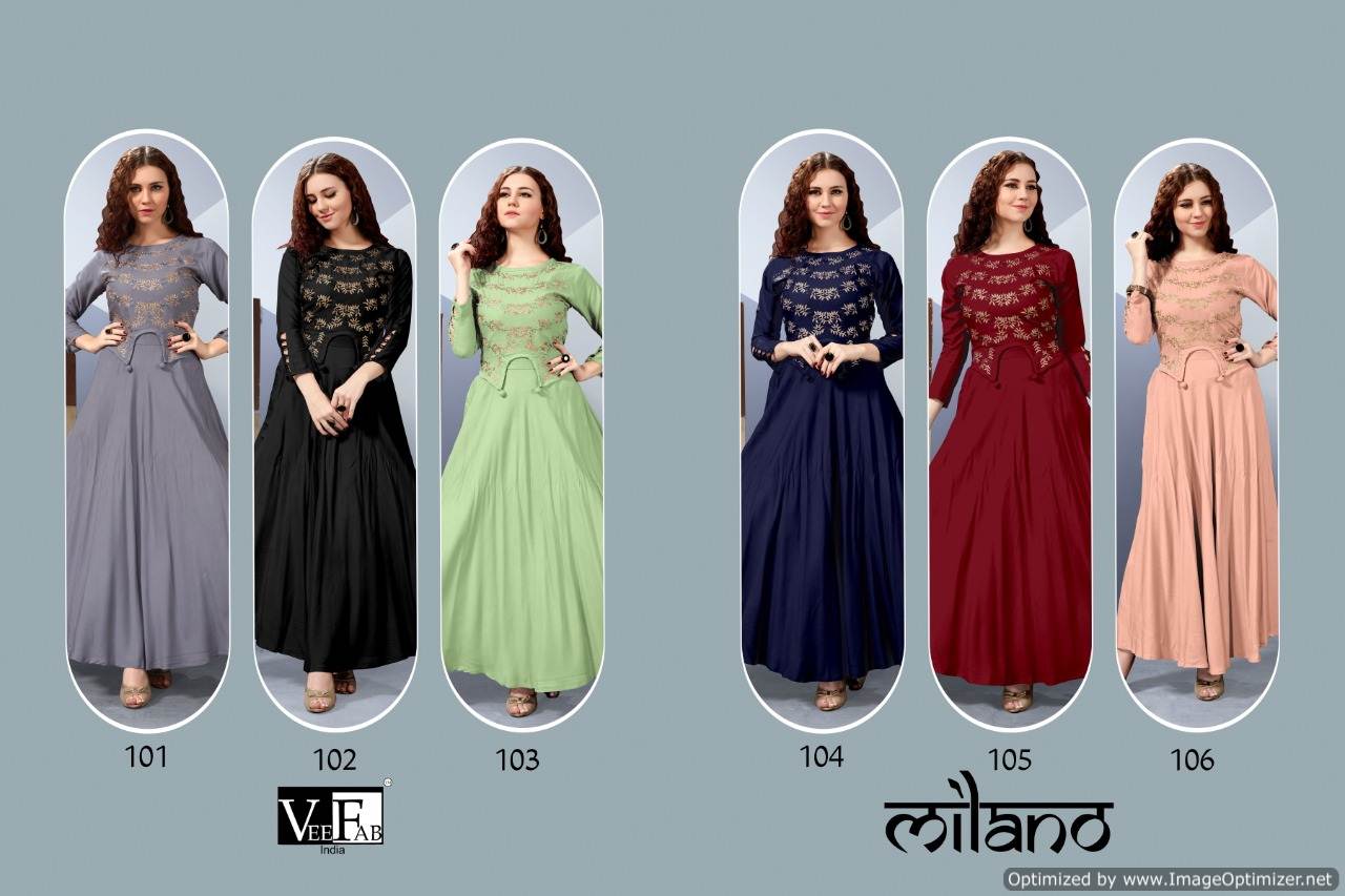 Vf  Present  Milano Kurti With Bottom