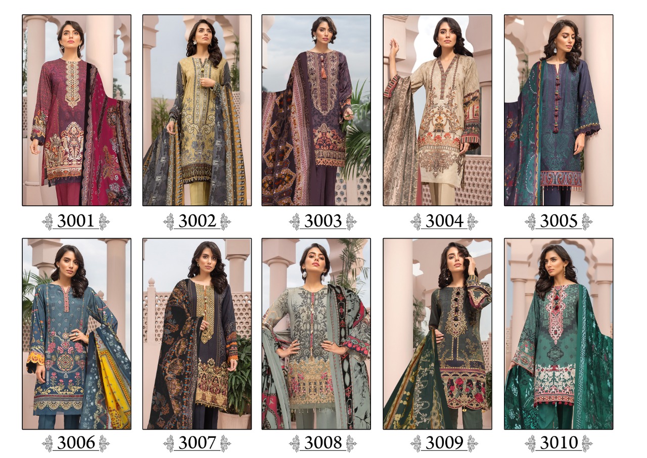 Iris Present Karachi Cotton Vol 3 Karachi Dress Collection.