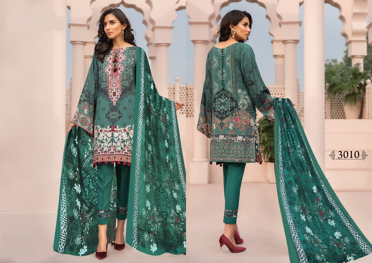 Iris Present Karachi Cotton Vol 3 Karachi Dress Collection.