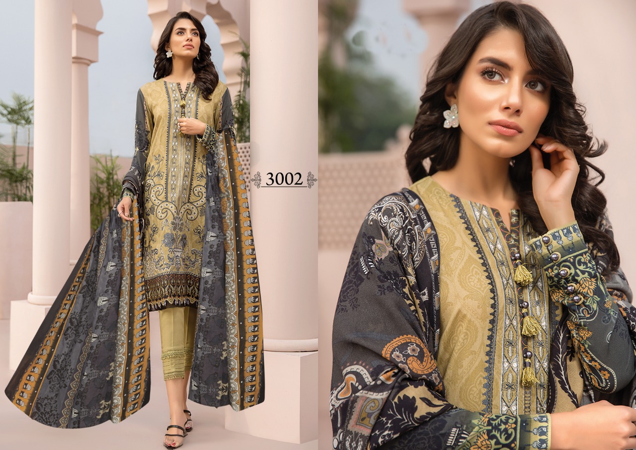 Iris Present Karachi Cotton Vol 3 Karachi Dress Collection.