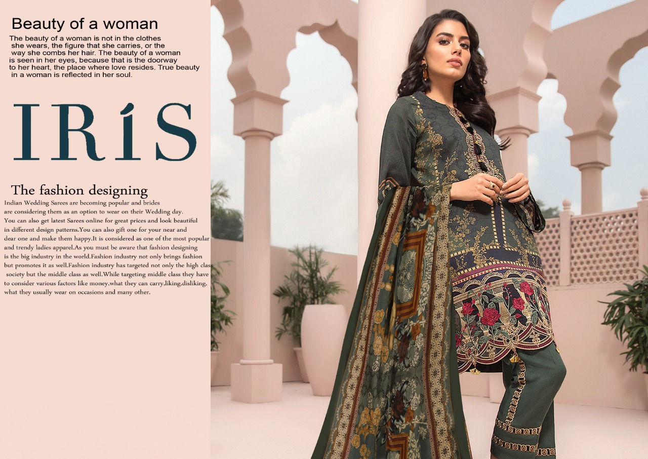 Iris Present Karachi Cotton Vol 3 Karachi Dress Collection.