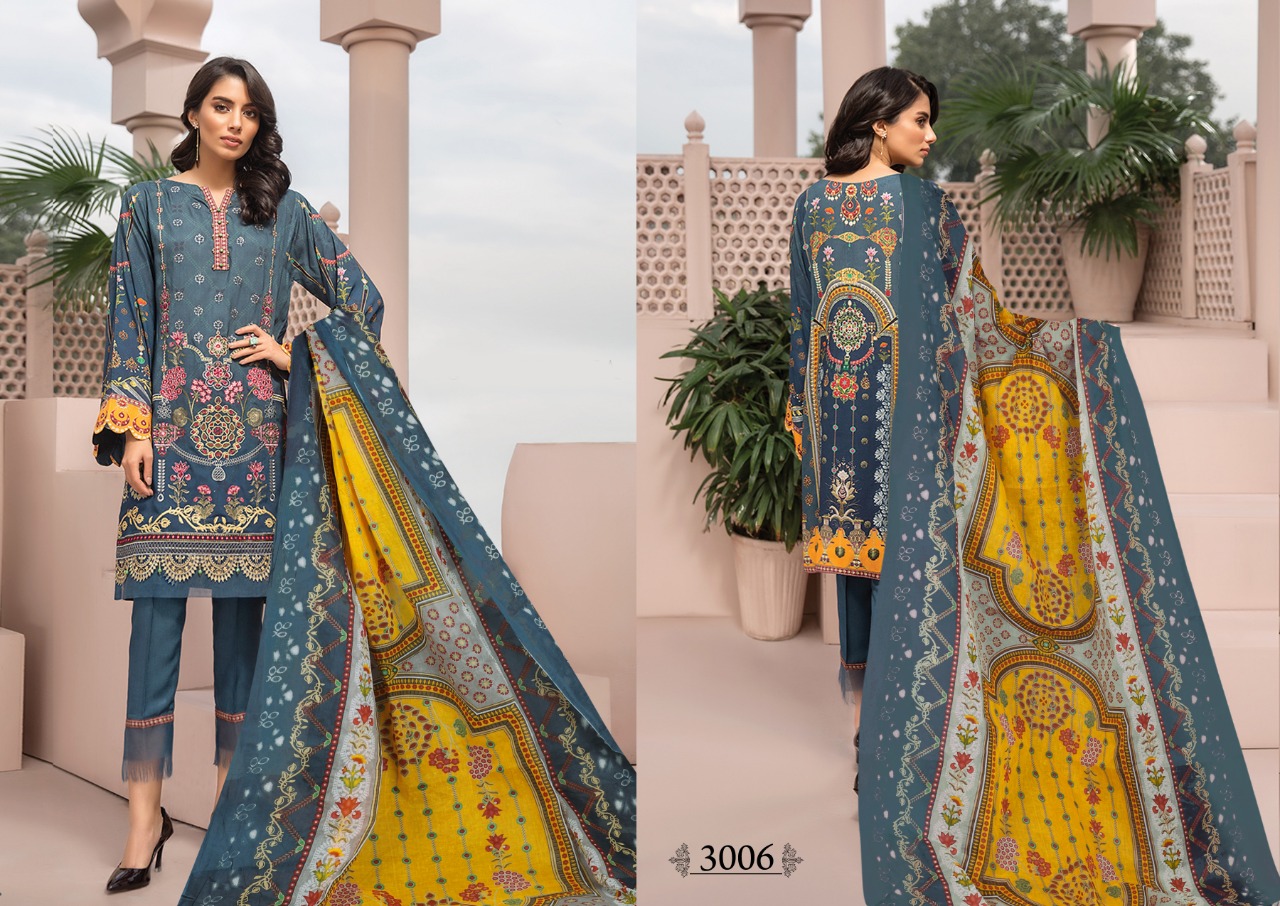 Iris Present Karachi Cotton Vol 3 Karachi Dress Collection.