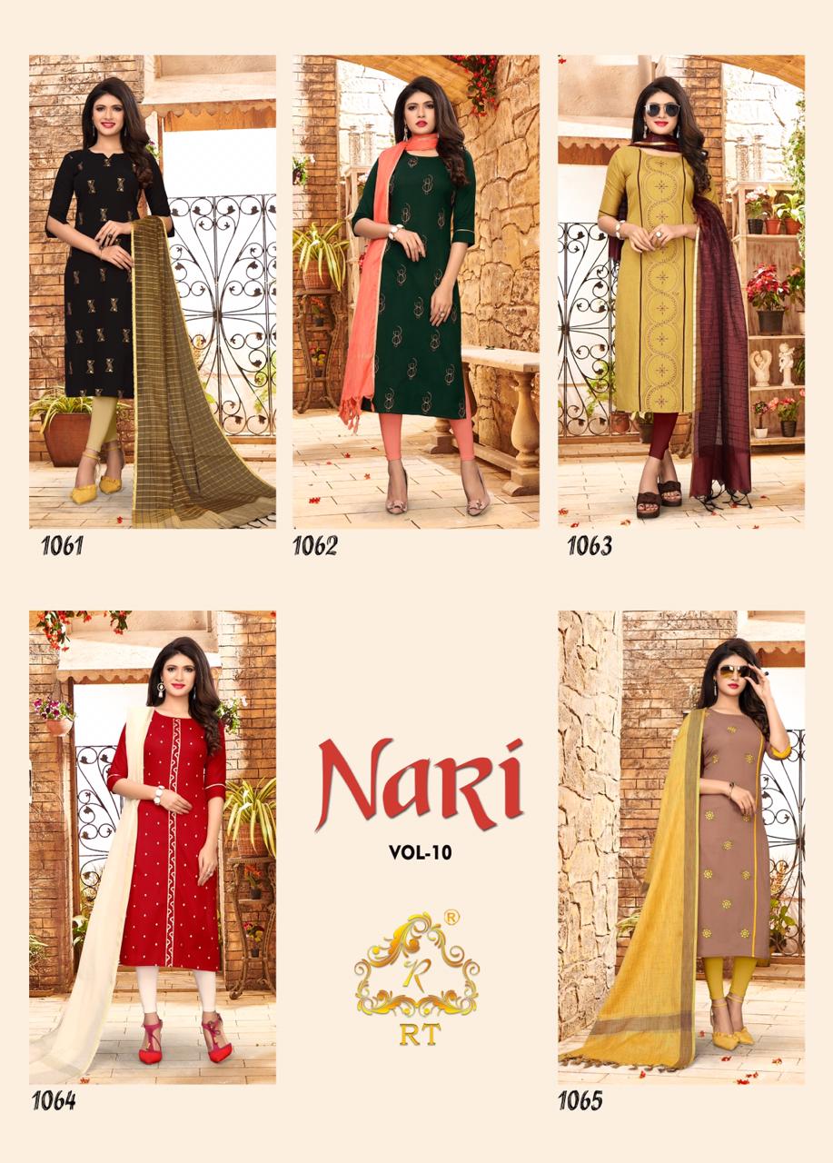 Nari Vol 10 By Rt Designer Kurtis Collection