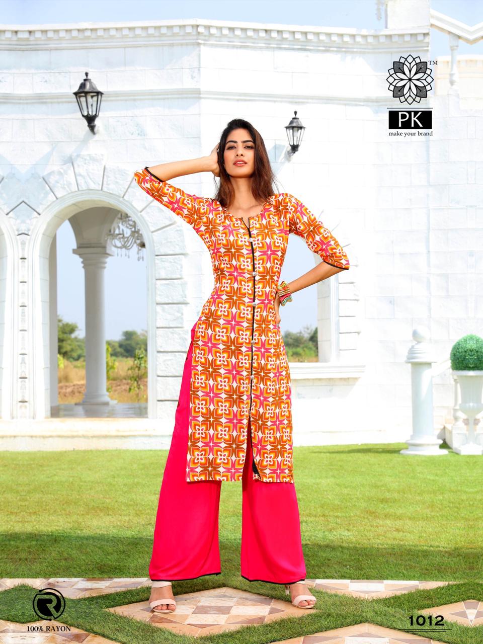 Pk Present Plazo City Vol 2 Designer Kurti Collection