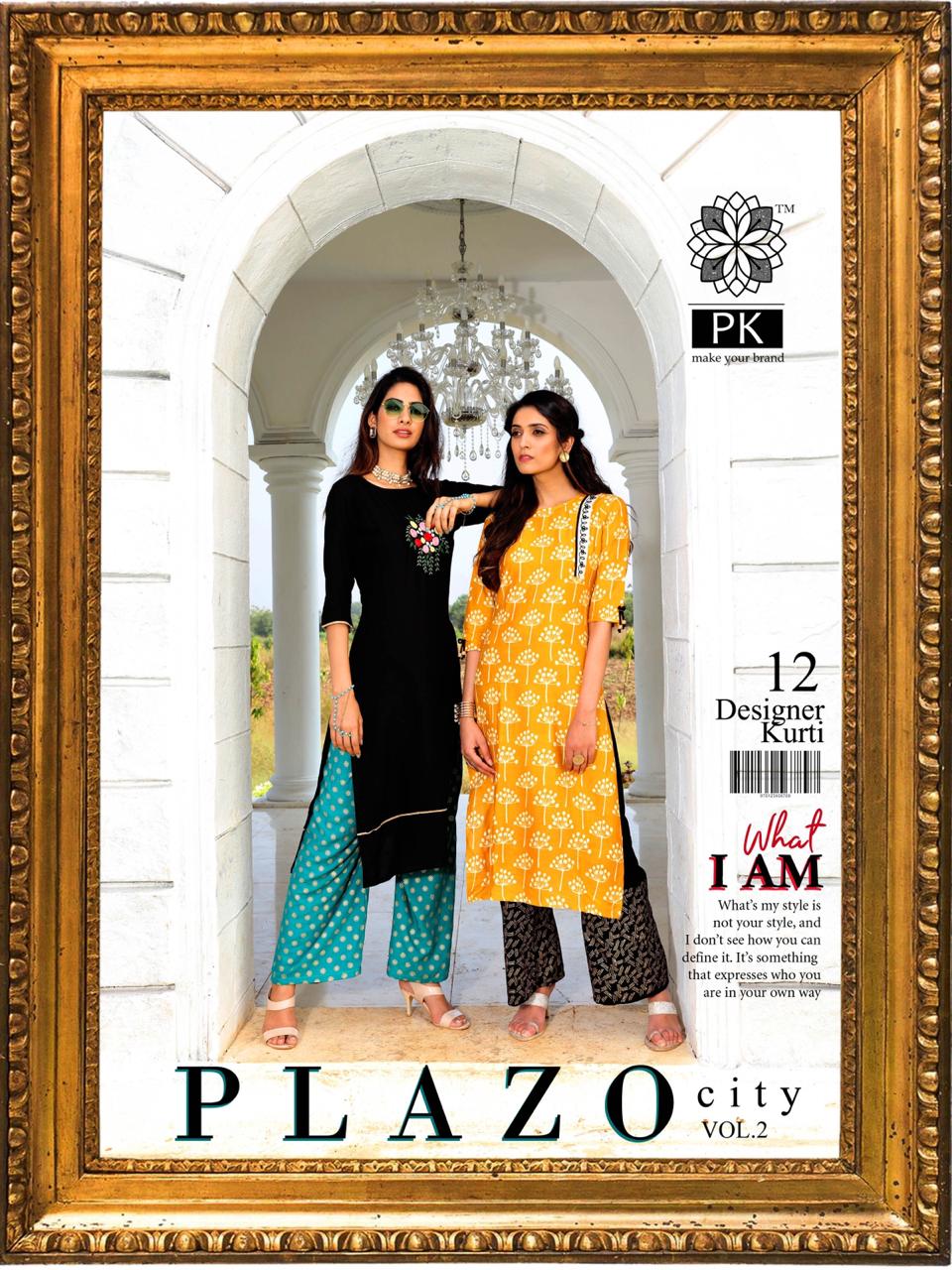 Pk Present Plazo City Vol 2 Designer Kurti Collection