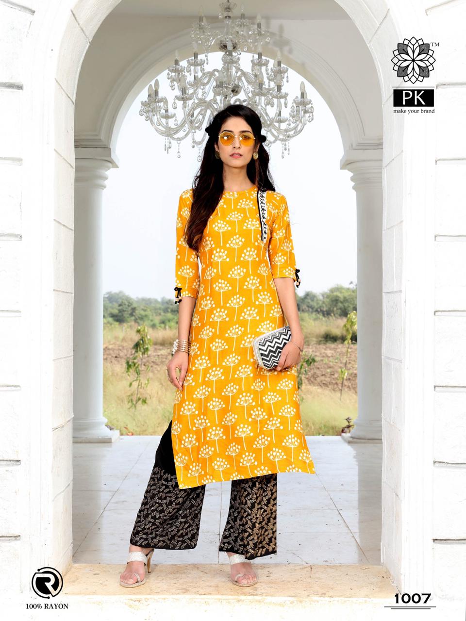 Pk Present Plazo City Vol 2 Designer Kurti Collection