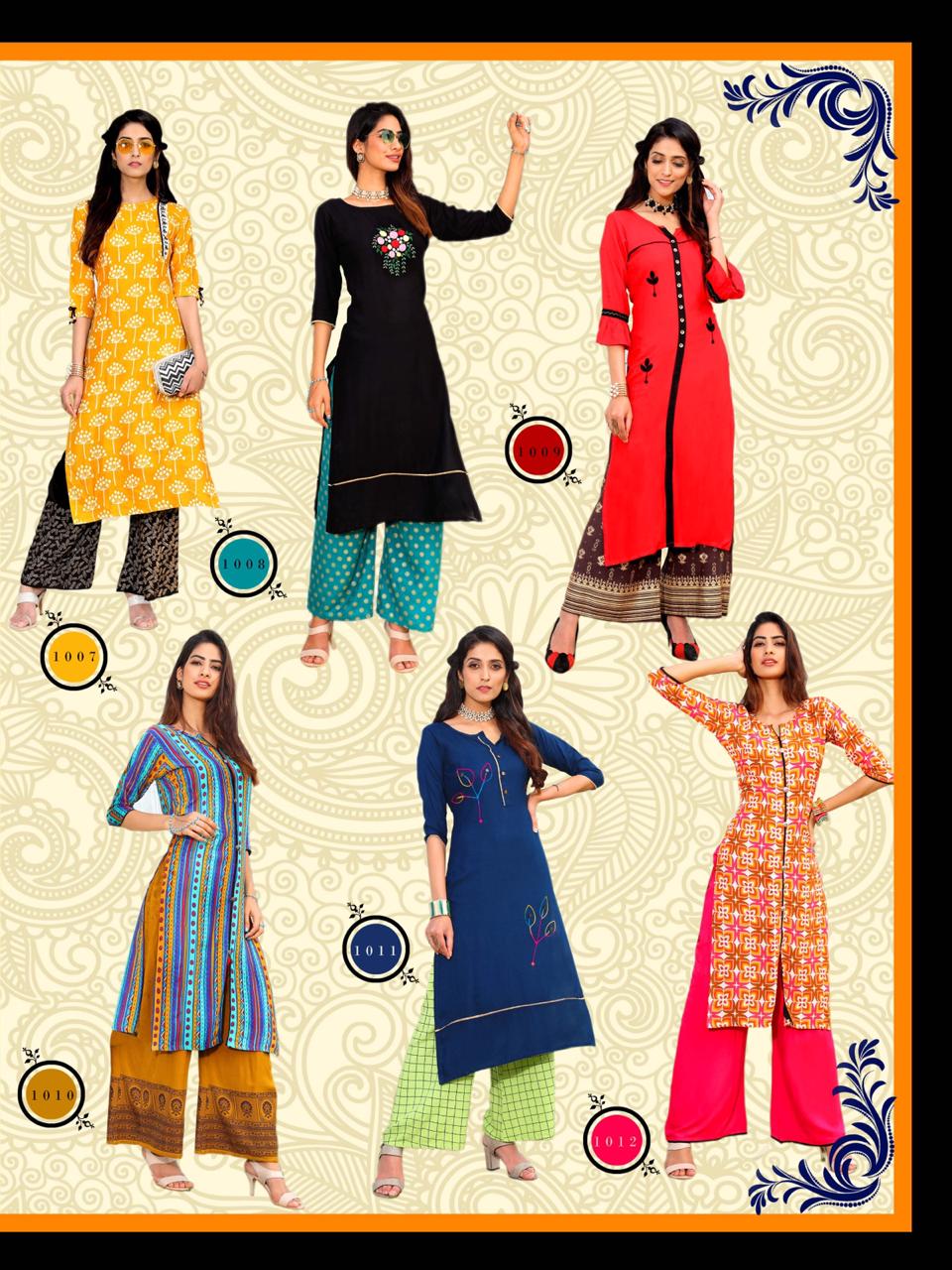 Pk Present Plazo City Vol 2 Designer Kurti Collection