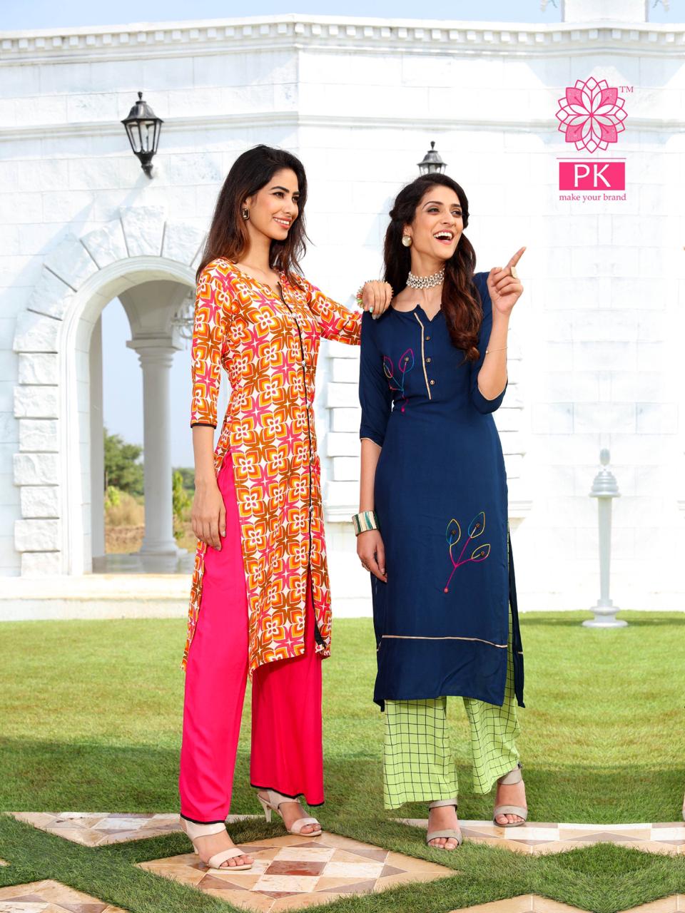 Pk Present Plazo City Vol 2 Designer Kurti Collection